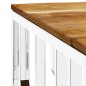 vidaXL Couchtisch Silbern Edelstahl und Massivholz Akazie vidaXL Couchtisch Silbern Edelstahl und Massivholz Akazie
