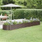 vidaXL Hochbeet Pulverbeschichteter Stahl 368x80x36 cm Braun vidaXL Hochbeet Pulverbeschichteter Stahl 368x80x36 cm Braun