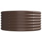 vidaXL Hochbeet Pulverbeschichteter Stahl 368x80x36 cm Braun vidaXL Hochbeet Pulverbeschichteter Stahl 368x80x36 cm Braun