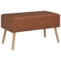 vidaXL Couchtisch Braun 80 x 40 x 46 cm Kunstleder vidaXL Couchtisch Braun 80 x 40 x 46 cm Kunstleder