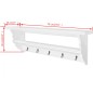 vidaXL Garderobe MDF Weiß Barocker Stil vidaXL Garderobe MDF Weiß Barocker Stil