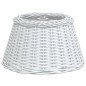 vidaXL Lampenschirm Weiß Ø50x30 cm Korbweide vidaXL Lampenschirm Weiß Ø50x30 cm Korbweide