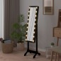 vidaXL Standspiegel mit LED Schwarz 34x37x146 cm vidaXL Standspiegel mit LED Schwarz 34x37x146 cm