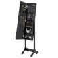 vidaXL Standspiegel mit LED Schwarz 34x37x146 cm vidaXL Standspiegel mit LED Schwarz 34x37x146 cm