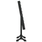 vidaXL Standspiegel mit LED Schwarz 34x37x146 cm vidaXL Standspiegel mit LED Schwarz 34x37x146 cm