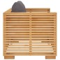 vidaXL Gartensessel mit Dunkelgrauen Kissen Massivholz Teak vidaXL Gartensessel mit Dunkelgrauen Kissen Massivholz Teak