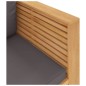 vidaXL Gartensessel mit Dunkelgrauen Kissen Massivholz Teak vidaXL Gartensessel mit Dunkelgrauen Kissen Massivholz Teak