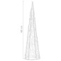 vidaXL LED-Kegel Acryl Weihnachtsdeko Pyramide Blau 60 cm vidaXL LED-Kegel Acryl Weihnachtsdeko Pyramide Blau 60 cm