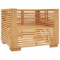 vidaXL Gartensessel mit Dunkelgrauen Kissen Massivholz Teak vidaXL Gartensessel mit Dunkelgrauen Kissen Massivholz Teak