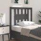 vidaXL Kopfteil Grau 81x4x100 cm Massivholz Kiefer