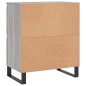 vidaXL Sideboards 3 Stk. Grau Sonoma Holzwerkstoff vidaXL Sideboards 3 Stk. Grau Sonoma Holzwerkstoff
