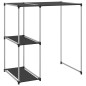 vidaXL Waschmaschinenregal Schwarz 87x55x90,5 cm Eisen vidaXL Waschmaschinenregal Schwarz 87x55x90,5 cm Eisen