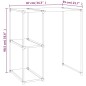 vidaXL Waschmaschinenregal Schwarz 87x55x90,5 cm Eisen vidaXL Waschmaschinenregal Schwarz 87x55x90,5 cm Eisen