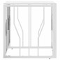 vidaXL Couchtisch Silbern 50x50x50 cm Edelstahl und Glas vidaXL Couchtisch Silbern 50x50x50 cm Edelstahl und Glas