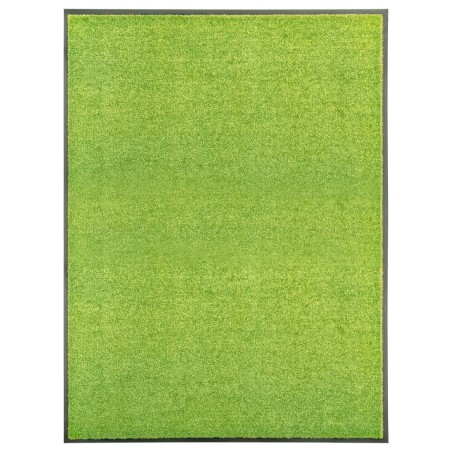 vidaXL Fußmatte Waschbar Grün 90x120 cm 
