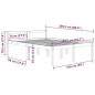 vidaXL Massivholzbett Honigbraun Kiefer 150x200 cm vidaXL Massivholzbett Honigbraun Kiefer 150x200 cm
