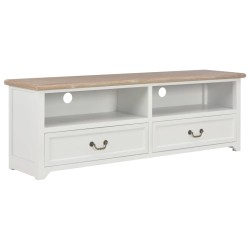 vidaXL TV-Schrank Weiß 120x30x40 cm Holz
