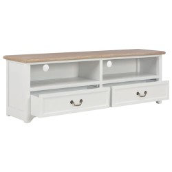 vidaXL TV-Schrank Weiß 120x30x40 cm Holz