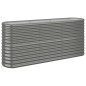 vidaXL Hochbeet Pulverbeschichteter Stahl 152x40x68 cm Grau vidaXL Hochbeet Pulverbeschichteter Stahl 152x40x68 cm Grau
