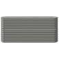 vidaXL Hochbeet Pulverbeschichteter Stahl 152x40x68 cm Grau vidaXL Hochbeet Pulverbeschichteter Stahl 152x40x68 cm Grau
