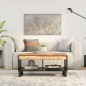vidaXL Couchtisch 90x50x40 cm Massives Altholz vidaXL Couchtisch 90x50x40 cm Massives Altholz