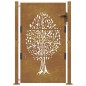 vidaXL Gartentor 105x155 cm Cortenstahl Baum-Design vidaXL Gartentor 105x155 cm Cortenstahl Baum-Design