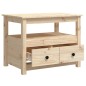 vidaXL Couchtisch 71x49x55 cm Massivholz Kiefer vidaXL Couchtisch 71x49x55 cm Massivholz Kiefer