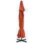 vidaXL Sonnenschirm Aluminium-Mast 500 cm Terrakotta-Rot vidaXL Sonnenschirm Aluminium-Mast 500 cm Terrakotta-Rot