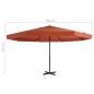 vidaXL Sonnenschirm Aluminium-Mast 500 cm Terrakotta-Rot vidaXL Sonnenschirm Aluminium-Mast 500 cm Terrakotta-Rot