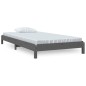 vidaXL Stapelbett Grau 75x190 cm Massivholz Kiefer vidaXL Stapelbett Grau 75x190 cm Massivholz Kiefer