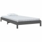 vidaXL Stapelbett Grau 75x190 cm Massivholz Kiefer vidaXL Stapelbett Grau 75x190 cm Massivholz Kiefer