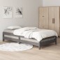 vidaXL Stapelbett Grau 75x190 cm Massivholz Kiefer vidaXL Stapelbett Grau 75x190 cm Massivholz Kiefer