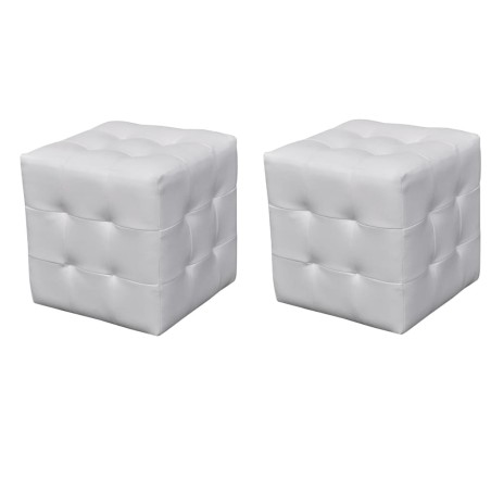 vidaXL Hocker Weiß