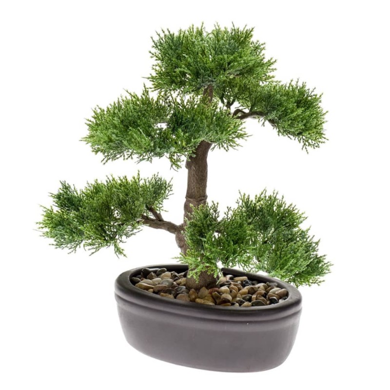 Emerald Kunstpflanze Bonsai Zeder Grün 32 cm 420001 Emerald Kunstpflanze Bonsai Zeder Grün 32 cm 420001