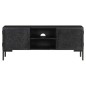 vidaXL TV-Schrank Schwarz 115x30x46 cm Massivholz Mango vidaXL TV-Schrank Schwarz 115x30x46 cm Massivholz Mango