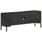 vidaXL TV-Schrank Schwarz 115x30x46 cm Massivholz Mango vidaXL TV-Schrank Schwarz 115x30x46 cm Massivholz Mango