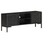 vidaXL TV-Schrank Schwarz 115x30x46 cm Massivholz Mango vidaXL TV-Schrank Schwarz 115x30x46 cm Massivholz Mango
