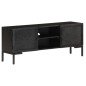 vidaXL TV-Schrank Schwarz 115x30x46 cm Massivholz Mango vidaXL TV-Schrank Schwarz 115x30x46 cm Massivholz Mango