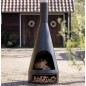 RedFire Gartenkamin Kingston 160x60 cm Stahl Matt-Schwarz RedFire Gartenkamin Kingston 160x60 cm Stahl Matt-Schwarz