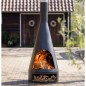RedFire Gartenkamin Kingston 160x60 cm Stahl Matt-Schwarz RedFire Gartenkamin Kingston 160x60 cm Stahl Matt-Schwarz