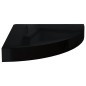 vidaXL Eck-Schweberegale 4 Stk. Hochglanz-Schwarz 25x25x3,8 cm MDF vidaXL Eck-Schweberegale 4 Stk. Hochglanz-Schwarz 25x25x3,8 cm MDF