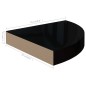 vidaXL Eck-Schweberegale 4 Stk. Hochglanz-Schwarz 25x25x3,8 cm MDF vidaXL Eck-Schweberegale 4 Stk. Hochglanz-Schwarz 25x25x3,8 cm MDF
