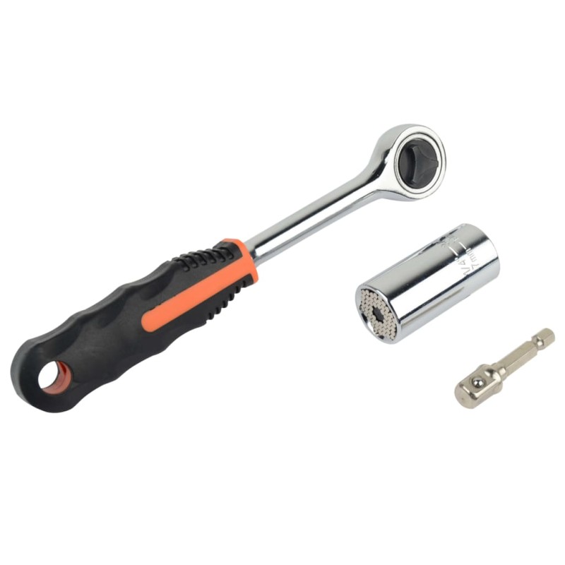 Brüder Mannesmann Universal-Steckschlüsseleinsatz 7-19 mm mit Knarre Brüder Mannesmann Universal-Steckschlüsseleinsatz 7-19 mm mit Knarre