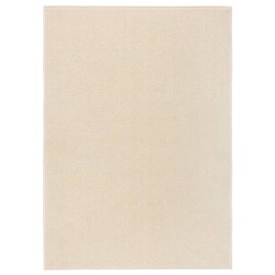vidaXL Teppich Kurzflor 120x170 cm Creme