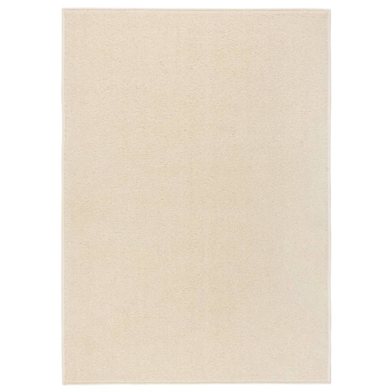 vidaXL Teppich Kurzflor 120x170 cm Creme vidaXL Teppich Kurzflor 120x170 cm Creme