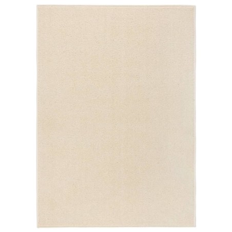 vidaXL Teppich Kurzflor 120x170 cm Creme