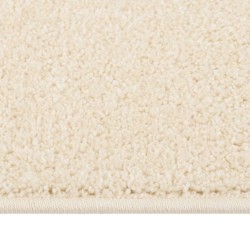 vidaXL Teppich Kurzflor 120x170 cm Creme