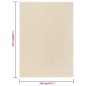 vidaXL Teppich Kurzflor 120x170 cm Creme vidaXL Teppich Kurzflor 120x170 cm Creme