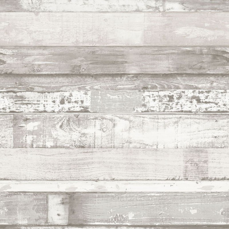 Homestyle Tapete Wood Cremeweiß und Grau Homestyle Tapete Wood Cremeweiß und Grau