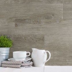 Grosfillex Wandfliesen Gx Wall+ 15 Stk. 15x90 cm Braune Eiche Optik
